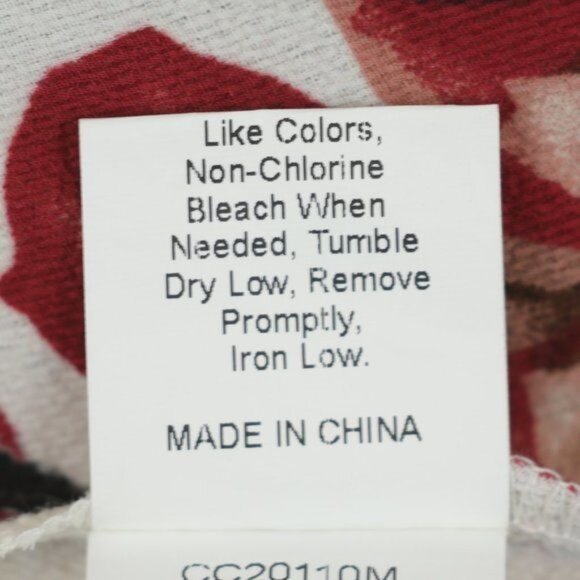 Cupshe Long Beach Women's Small Cream & Red Floral Ruffled Crepe Midi Wrap Dress - Picture 8 of 8